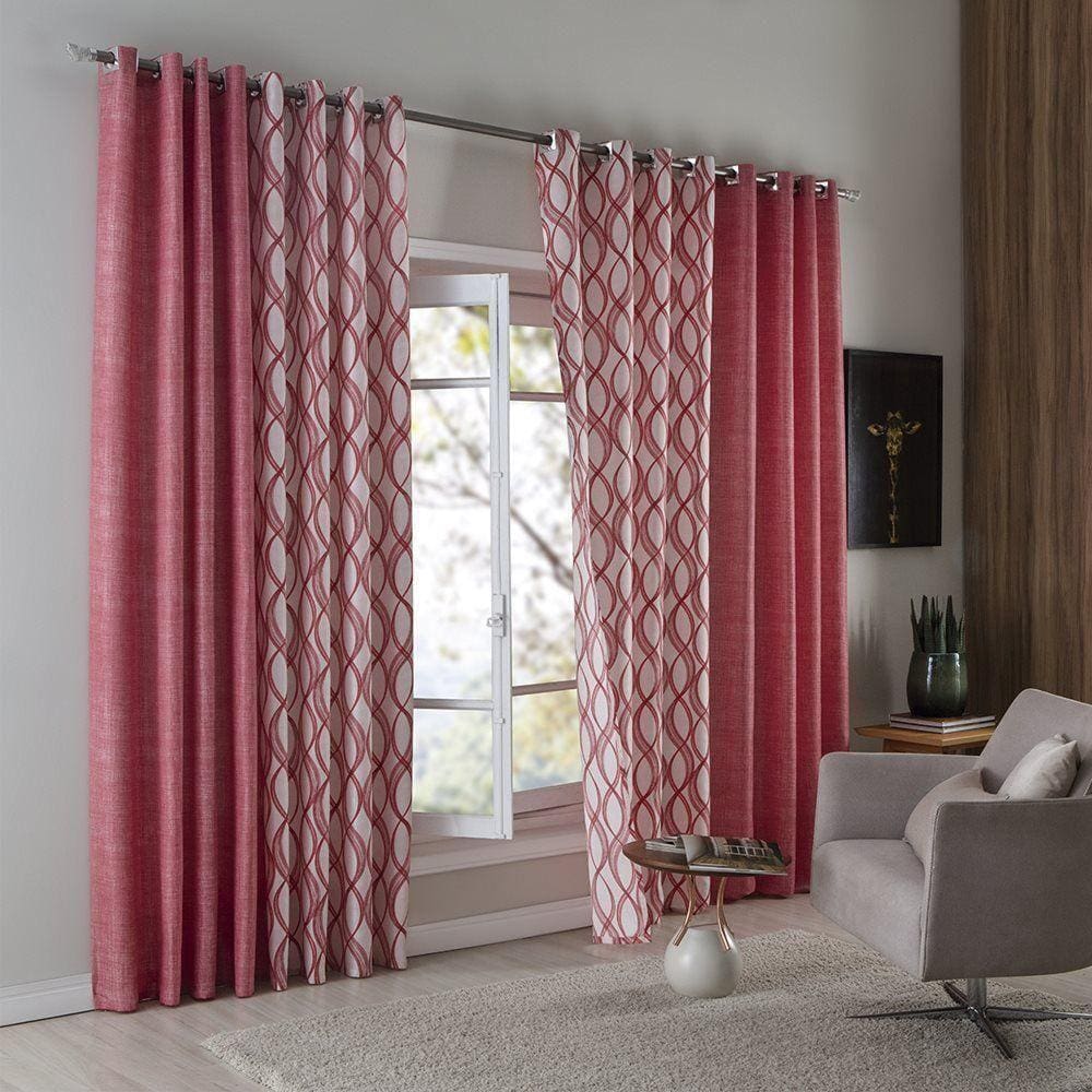 Cortina Linha Combinada 4,00M X 2,50M Quenia Casa D`Oro
