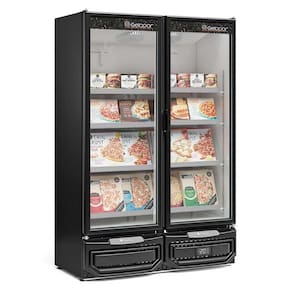 Conservador Vertical Conveniencia Gcvc950 Preto Ar Forçado 220V - Gelopar