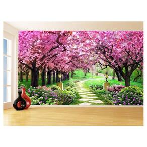 Papel De Parede 3D Estrada Caminho Paisagem 3,5M Nes140