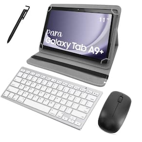 Capa + Teclado E Mouse Para Tab A 9 + Galaxy 11 + Caneta