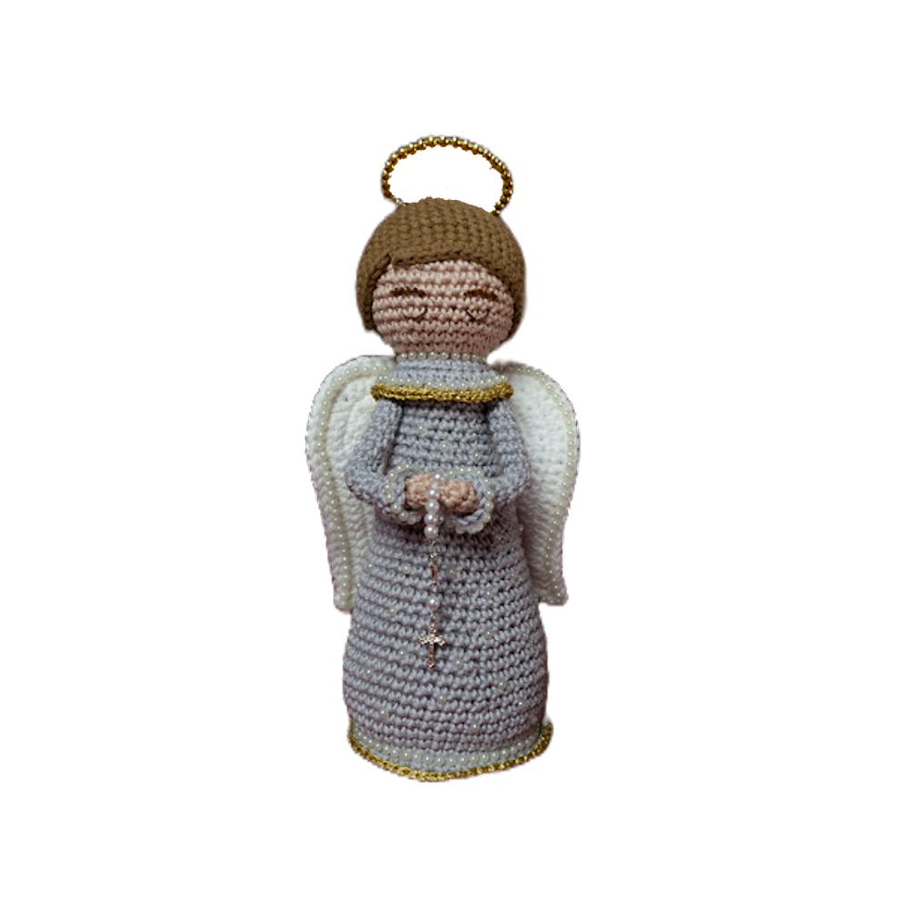 Anjinho De Crochê Delicado Em Amigurumi