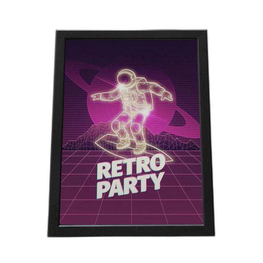 Quadro Com Moldura Retro Party Astrounata