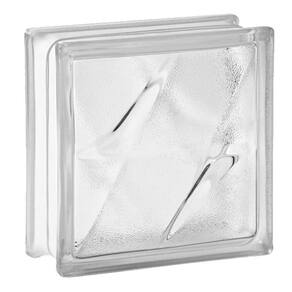 Tijolo Bloco De Vidro Transparente Textura 19x19x8 Tradestar Estrela