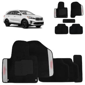 Jogo de Tapete Carpete Sorento 2010 a 2020 Preto 5 Peças