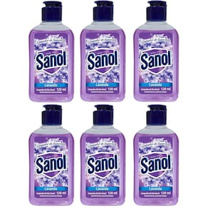 Kit 6 Limpador Concentrado de Superfícies Aromatizante Lavanda Sanol