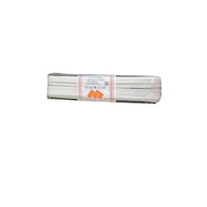 Elástico Chato N12- 0.6Mm Branco De 10 Metros-Kit 3Un