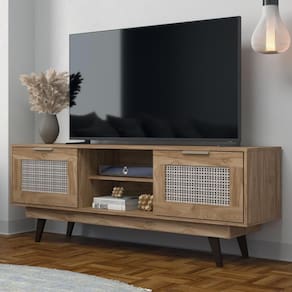 Rack 2 Portas De Tela Rk3200 Carvalho Oak Decibal