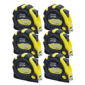 Kit 6 Trena De Bolso Aço Com 3 Trava Emborrachado 5 M Pro