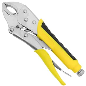 Alicate De Pressão Cabo Emborrachado 10\`\` Curvo Tradestar
