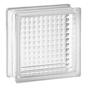 Tijolo Bloco De Vidro Transparente Textura 19x19x8 Tradestar Rajadas
