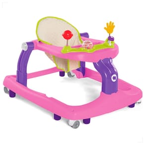 Andador Primeiros Passos Move Baby Rosa Menina Tateti