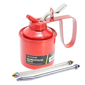 Almotolia Metal 500 Ml Bomba óleo Com 2 Bicos