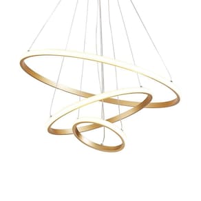 Lustre Pendente Nitrolux Lp-403D Dourado Led Bivolt