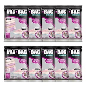 10 Saco Vácuo Jumbo Organizador Roupa Vac Bag 110x100 Ordene