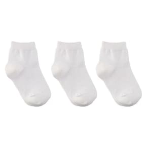 Kit 3 Pares Meia Cano Médio Lupo Kids - Branco