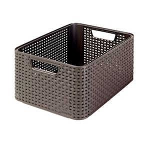 Cesto Organizador 18 Litros Style Curver Marrom Keter