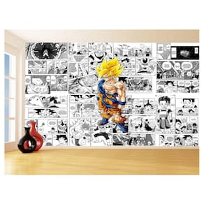 Papel De Parede Dragon Ball Goku Página Manga 3,5M Dbz668