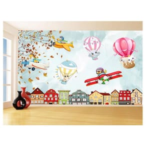 Papel De Parede 3D Infantil Bichinos Floresta 3,5M Azs365
