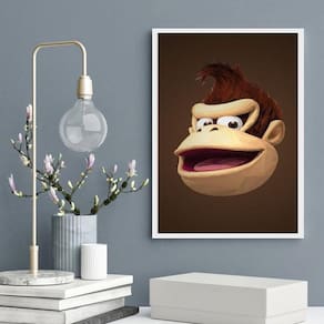 Quadro Gamer Donkey Kong 24X18Cm