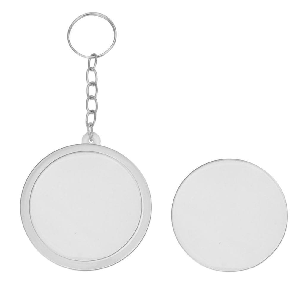 Chaveiro Redondo Acrilico - 100 Unidades