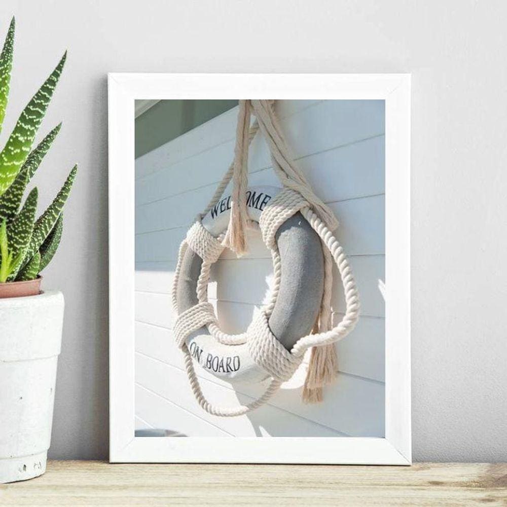 Quadro Coleção Praia Soft - Boia 33X24Cm