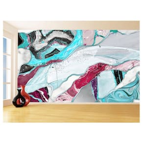 Papel De Parede 3D Estilo Marmore Tintas Cores 3,5M Mbr81