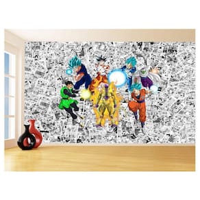 Papel De Parede Dragon Ball Goku Vegeta Anime 3,5M Dbz147