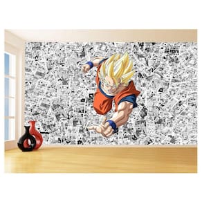 Papel De Parede Dragon Ball Goku Página Manga 3,5M Dbz548