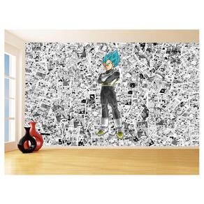 Papel De Parede Dragon Ball Vegeta Blue Anime 3,5M Dbz590