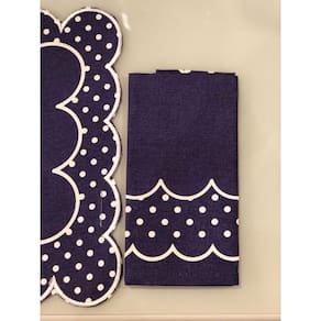 Guardanapo Cotton em tecido L45xP45cm cor azul marinho