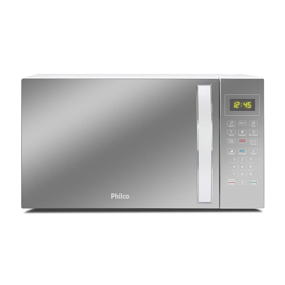 Micro-ondas Philco 25L Espelhado Limpa Facil 1100W PMO28E 220V