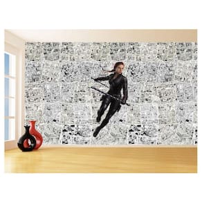 Papel De Parede 3D Heróis Página Quadrinhos Hq 3,5M Nhma137