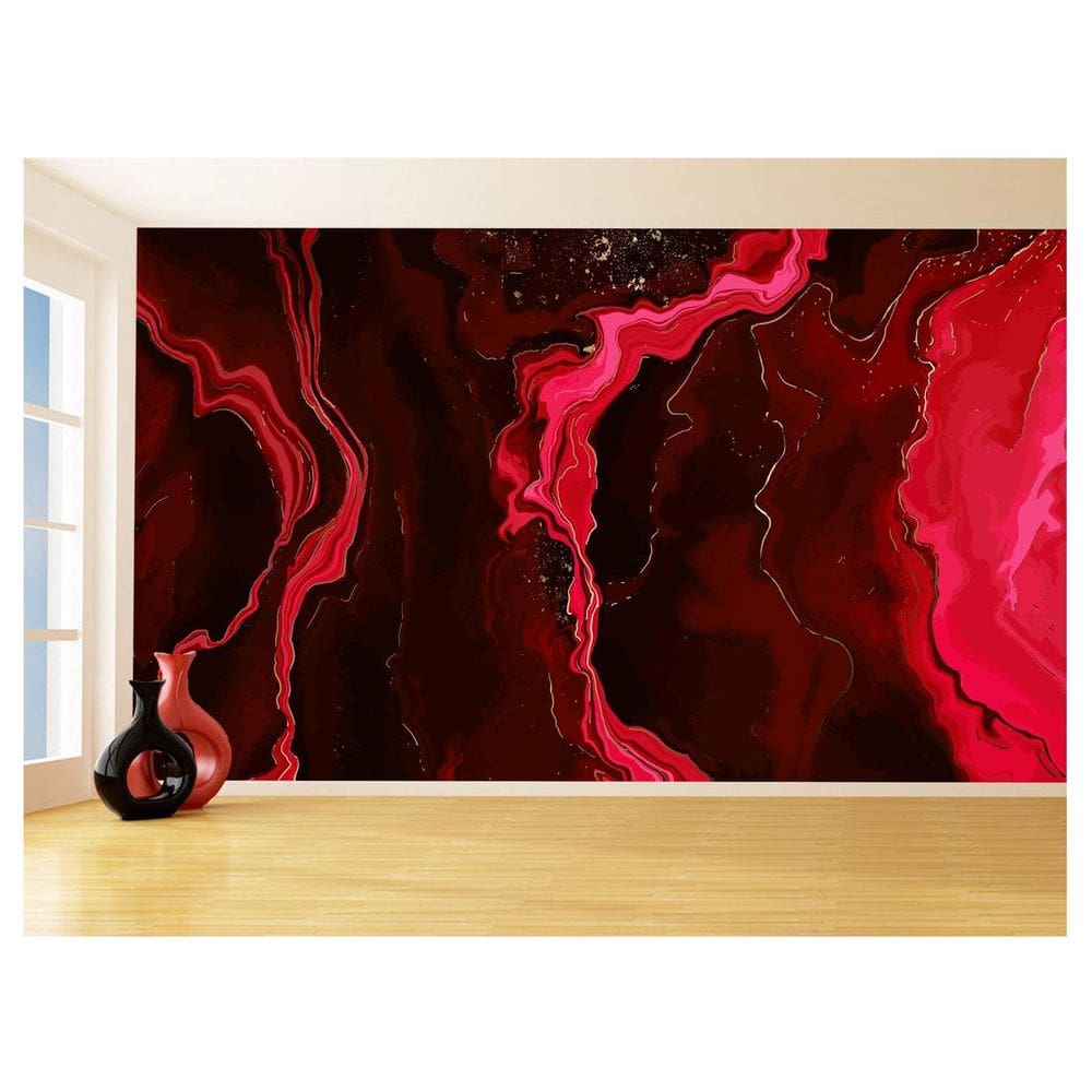 Papel De Parede 3D Estilo Marmore Tintas Cores 3,5M Mbr116