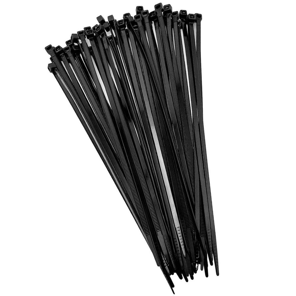 Abraçadeira de Nylon (Enforca Gato) GV Brasil, 2.5x100mm, Pacote com 100 Unidades, Preto - FRT.017
