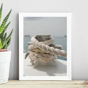 Quadro Coleção Praia Soft - Corda Marina 24X18Cm