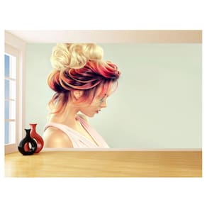 Papel De Parede 3D Salão De Beleza Corte Cabelo 3,5M Slb31