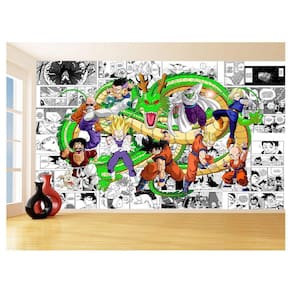 Papel De Parede Dragon Ball Goku Vegeta Anime 3,5M Dbz218