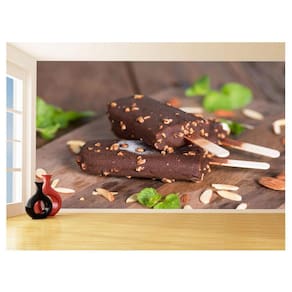 Papel De Parede Alimentos Sorvete Palito Choco 3,5M Al386