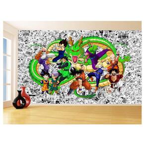 Papel De Parede Dragon Ball Goku Vegeta Anime 3,5M Dbz111