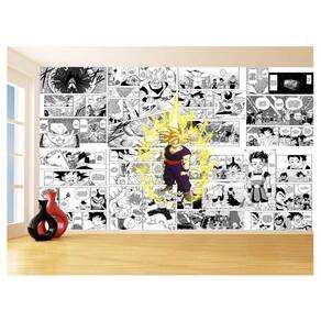 Papel De Parede 3D Dragon Ball Goku Gohan Anime 3,5M Dbz721