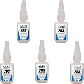 Kit 5 Cola Adesivo Instantâneo 793 Multiuso 20G Tekbond