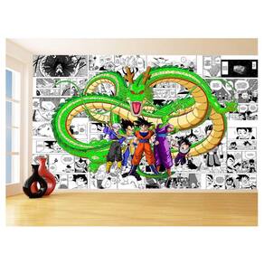 Papel De Parede Dragon Ball Goku Vegeta Anime 3,5M Dbz176