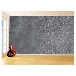 Papel De Parede Concreto Queimado Listra Risco 3,5M Kkt48