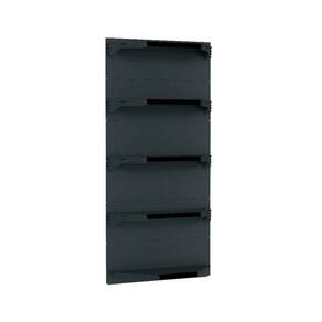 Kit 5 Bandejas Para Gondola Canto 202 Fit 40/60 Preto Pe Pre