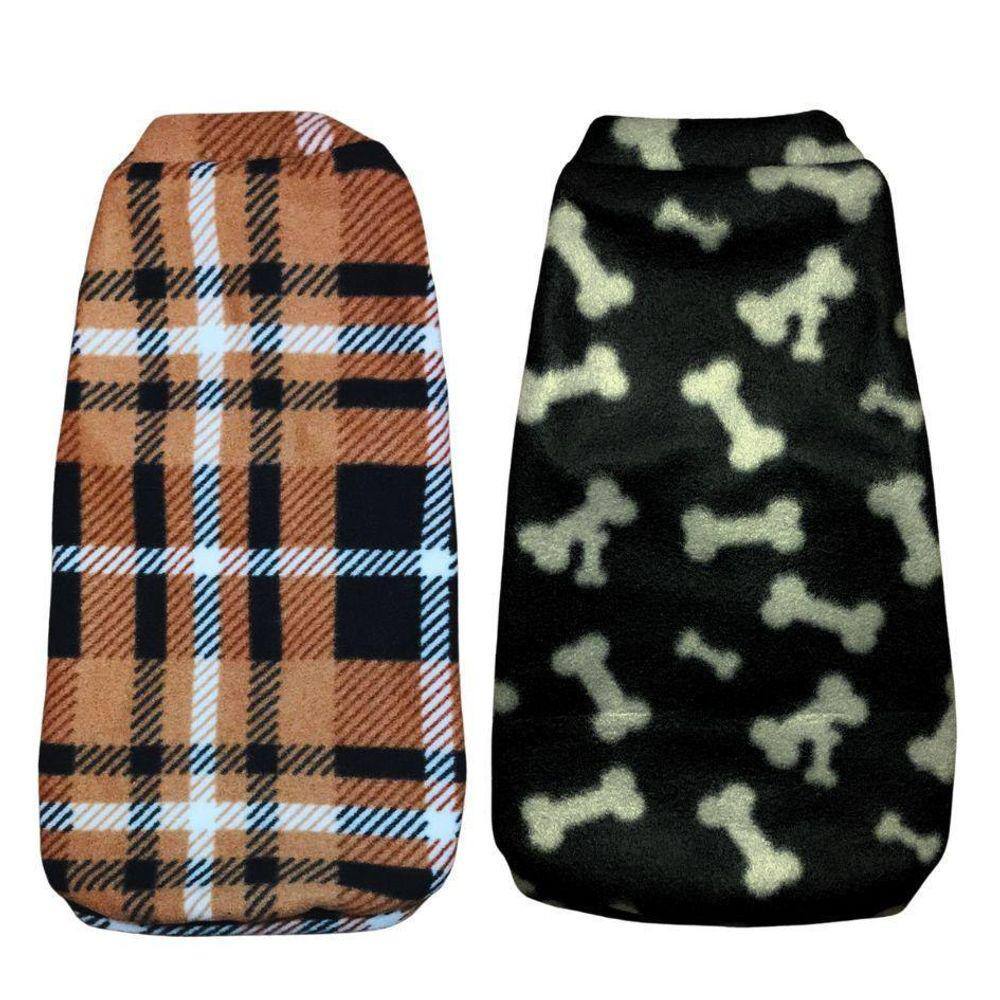 Kit 2 Roupas Para Cachorro - Suéter De Inverno G