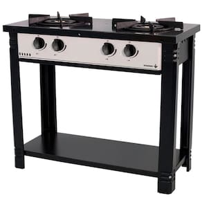 Fogao 2 Bocas Gas Glp Esmaltado Br2b Bravo Cinza - Venancio