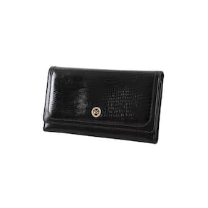 Carteira Feminina Grande Couro Mariart 113 Preto