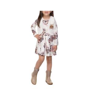 Vestido + Colete Pele Munlie Onça Off Marrom