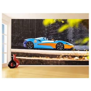 Papel De Parede 3D Carro Mc Laren Pista Super 3,5M Car250
