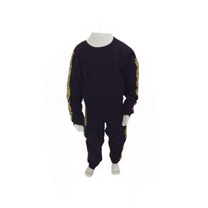 Conjunto Moletom Munlie Preto e Dourado Fem